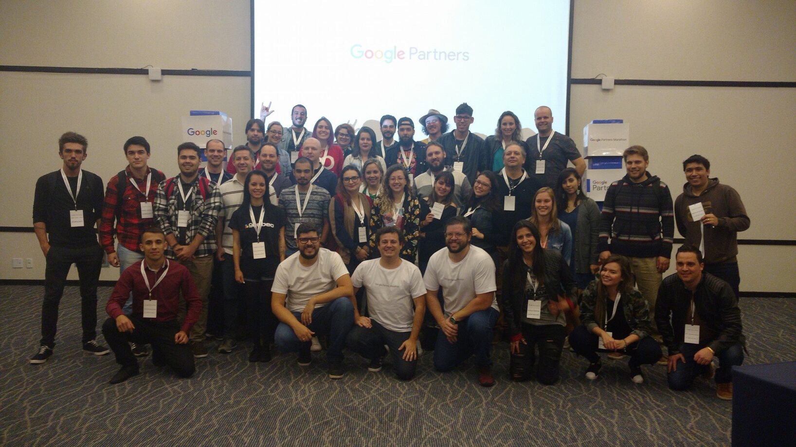 Turma do Google Partners com certificados