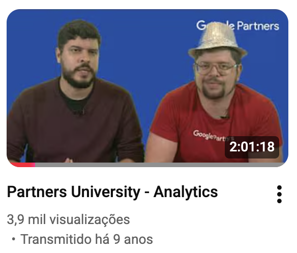 Partners University - Transmissão ao vivo