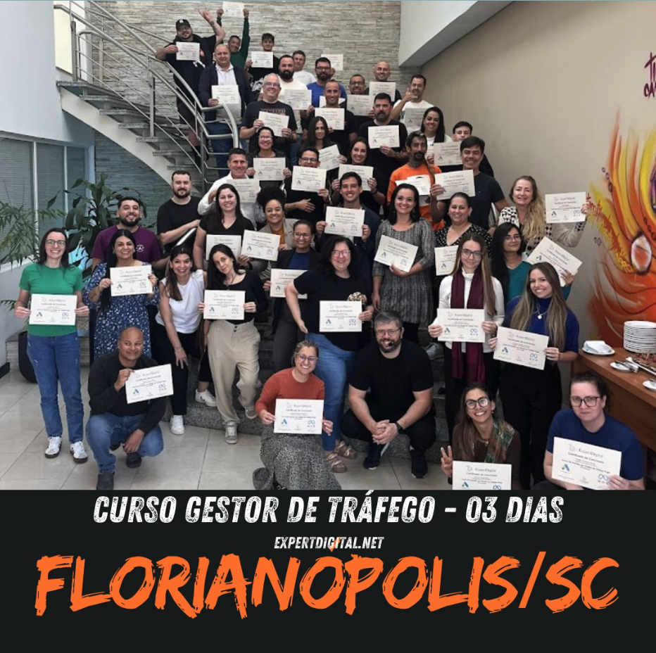 Turma de Gestor de Tráfego 3 Dias em Florianópolis/SC